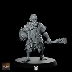 Old Man And His Chicken Miniature Fantasy NPC - Vae Victis - We Print Miniatures