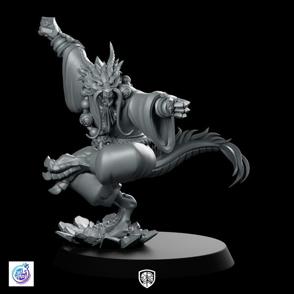 Oldmaster Dragon Miniature Fantasy Martial Arts Monk