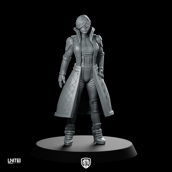 Olivia Bennett Miniature Stylish Cyberpunk Heroine Figure
