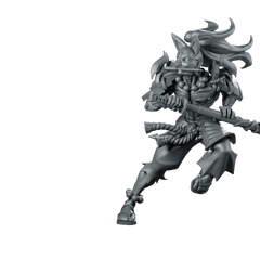 Fantasy Oni Samurai JRPG Miniature Demon Warrior Character - RN Estudio - We Print Miniatures