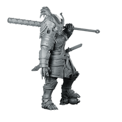 Oni Samurai Skull Hunter 2 Miniature Resin Sci-Fi Miniature 360 Spin 02