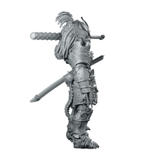 Oni Samurai Skull Hunter 2 Miniature Resin Sci-Fi Miniature 360 Spin 03