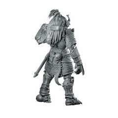 Oni Samurai Skull Hunter 2 Miniature Resin Sci-Fi Miniature 360 Spin 04