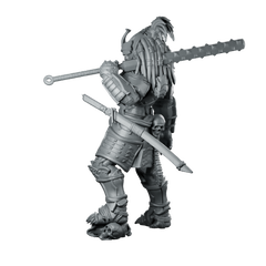 Oni Samurai Skull Hunter 2 Miniature Resin Sci-Fi Miniature 360 Spin 06