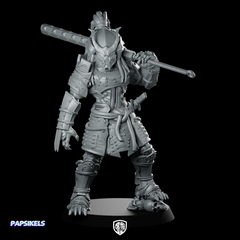 Oni Samurai Skull Hunter 2 Miniature Resin Sci-Fi