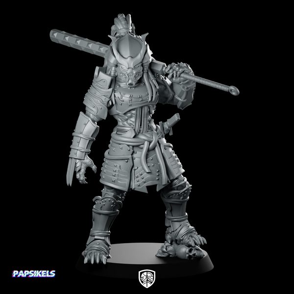 Oni Samurai Skull Hunter 2 Miniature Resin Sci-Fi