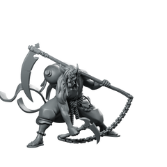 Oni Scythe A Product Render Miniature Oni Miniature 360 Spin 01