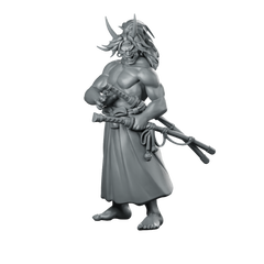 Oni Swordman B Product Render Miniature Oni Miniature 360 Spin 01