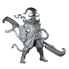 Oni War Tyrant Product Render Miniature Oni Miniature 360 Spin 01