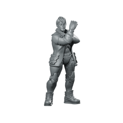 Ontaryo Cyber Brawler Cyber Fighter Miniature 360 Spin 01