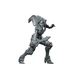Vampire Onyx BloodCursed Miniature Cursed Swordfighter RPG Miniature 360 Spin 01