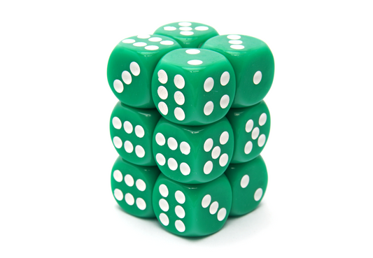 12X16mm Dice Block | Opaque Green