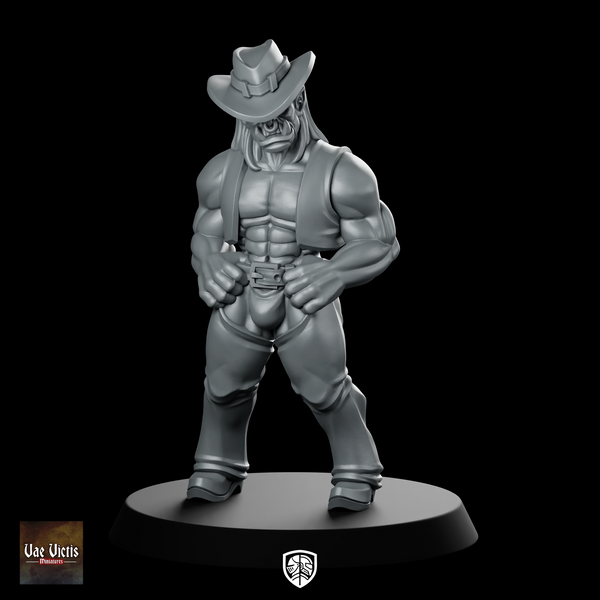 Orc Cowboy Fantasy Bae Victis Miniature Gunslinger Outlaw
