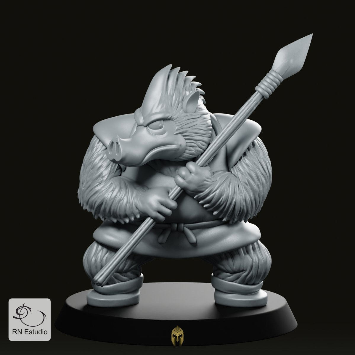 Orc DQ Miniature -RN Estudio - We Print Miniatures