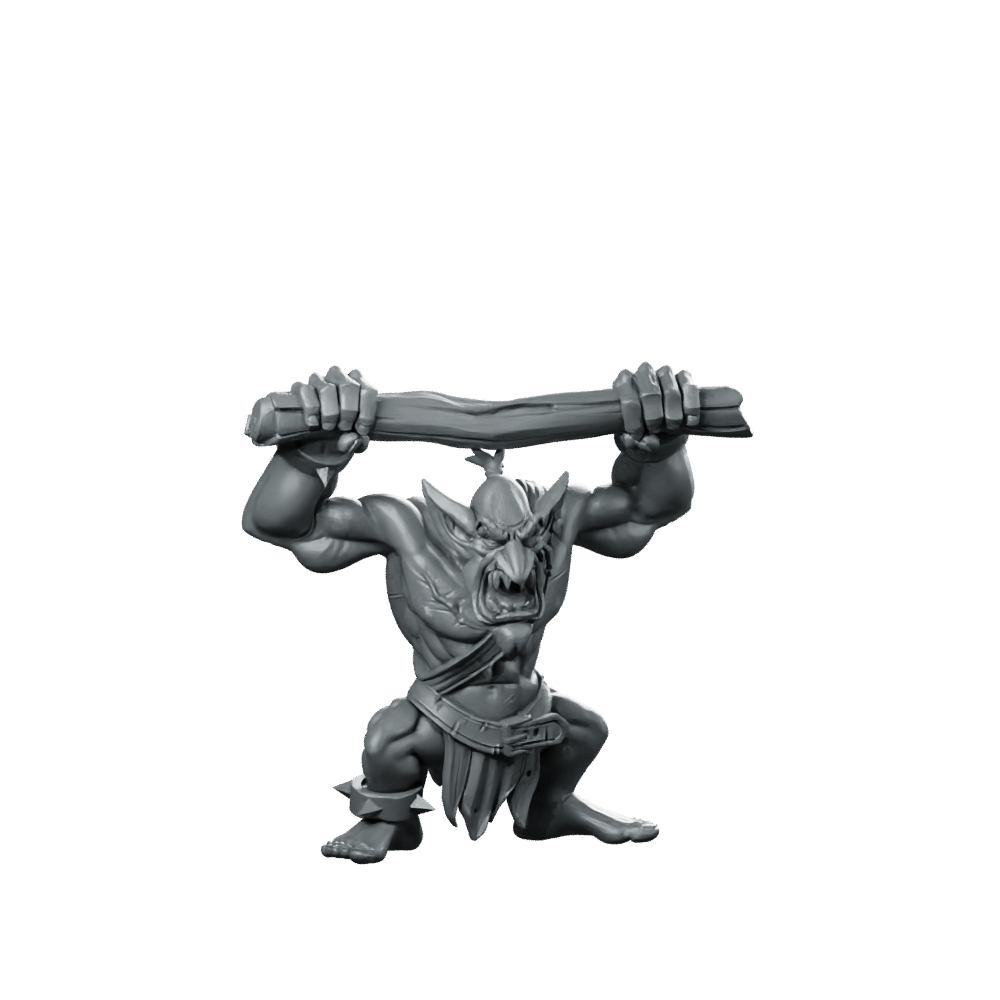 Orc Gretchins A Miniature Troll Brute - CastNPlay - We Print Miniatures