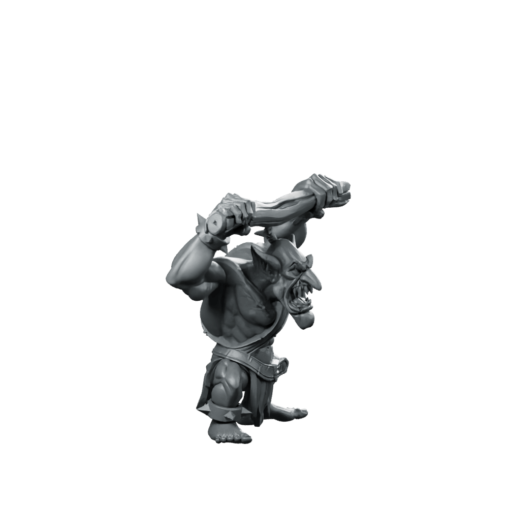 Orc Gretchins A Miniature Troll Brute - CastNPlay - We Print Miniatures