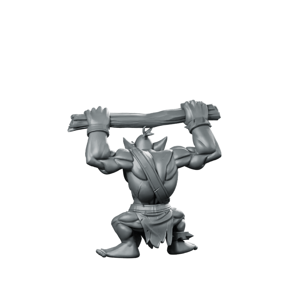Orc Gretchins A Miniature Troll Brute - CastNPlay - We Print Miniatures