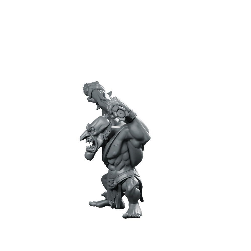 Orc Gretchins A Miniature Troll Brute - CastNPlay - We Print Miniatures