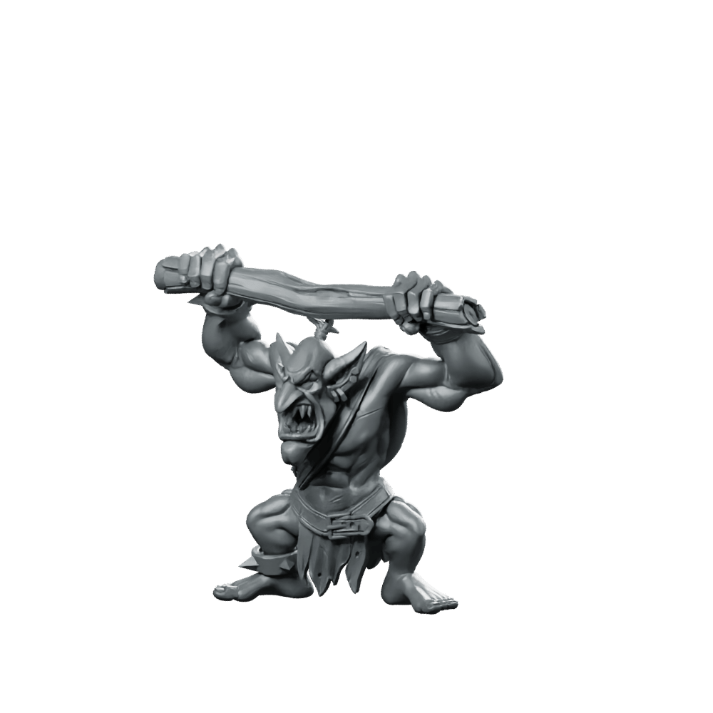 Orc Gretchins A Miniature Troll Brute - CastNPlay - We Print Miniatures