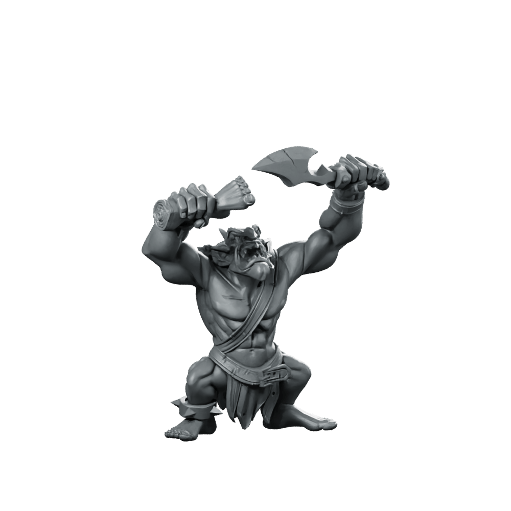 Orc Gretchins A Miniature Troll Brute - CastNPlay - We Print Miniatures