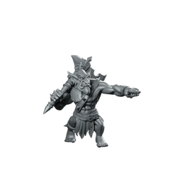 Orc Gretchins F Miniature Goblin Warrior Miniature 360 Spin 01