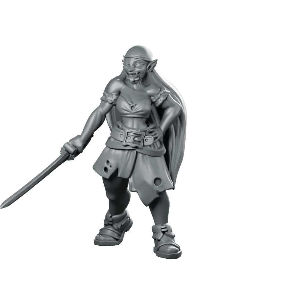Orc Sailor Miniature Pirate Crew Swordfighter Resin - CastNPlay - We Print Miniatures