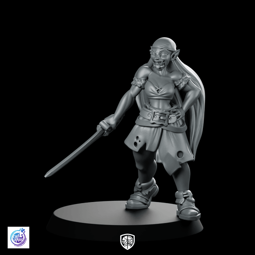 Orc Sailor Miniature Pirate Crew Swordfighter Resin - CastNPlay - We Print Miniatures