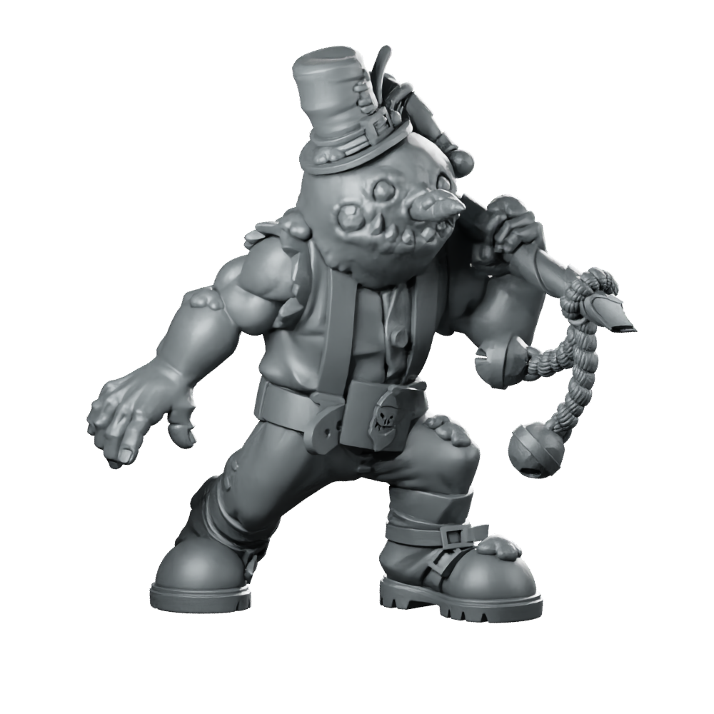 Orc Snowmask Miniature Winter Warrior Masked Enforcer Miniature 360 Spin 01