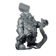 Orc Toy Inspector Miniature Resin Fantasy RPG Miniature 360 Spin 01