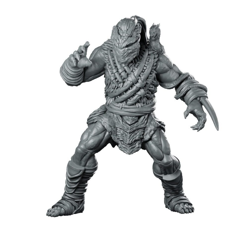 Organic Bio Armour Skull Hunter Dek 2 Miniature Miniature 360 Spin 01