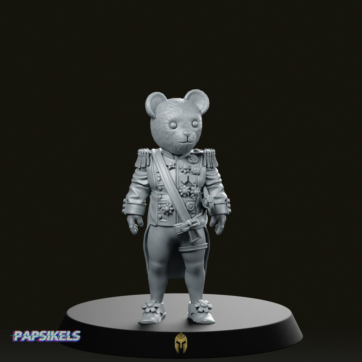 Organic Toy Bear Friend 2 Miniature - Papsikels Miniatures - We Print Miniatures