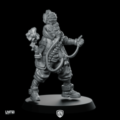 Orion Vex Pose 1 Cyberpunk Miniature Hacker - Unit9 - We Print Miniatures