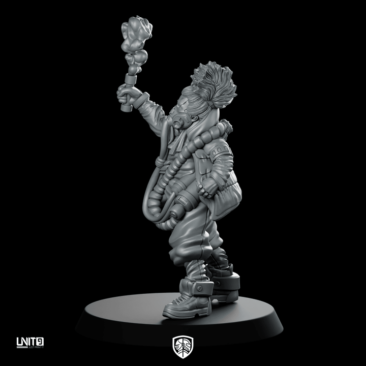 Figurine Cyberpunk Orion Vex Pose 2 – Torche