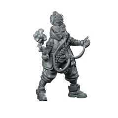 Orion Vex Pose 1 Cyberpunk Miniature Hacker Miniature 360 Spin 01