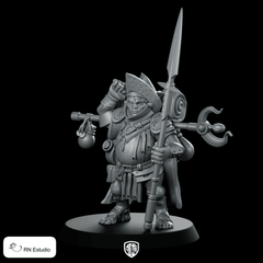 Orvyn Halfling Miniature Armoured Warrior RPG Tabletop - RN Estudio - We Print Miniatures