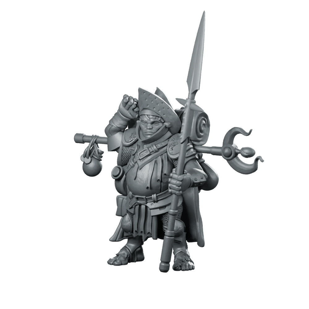 Orvyn Halfling Miniature Armoured Warrior RPG Tabletop - RN Estudio - We Print Miniatures