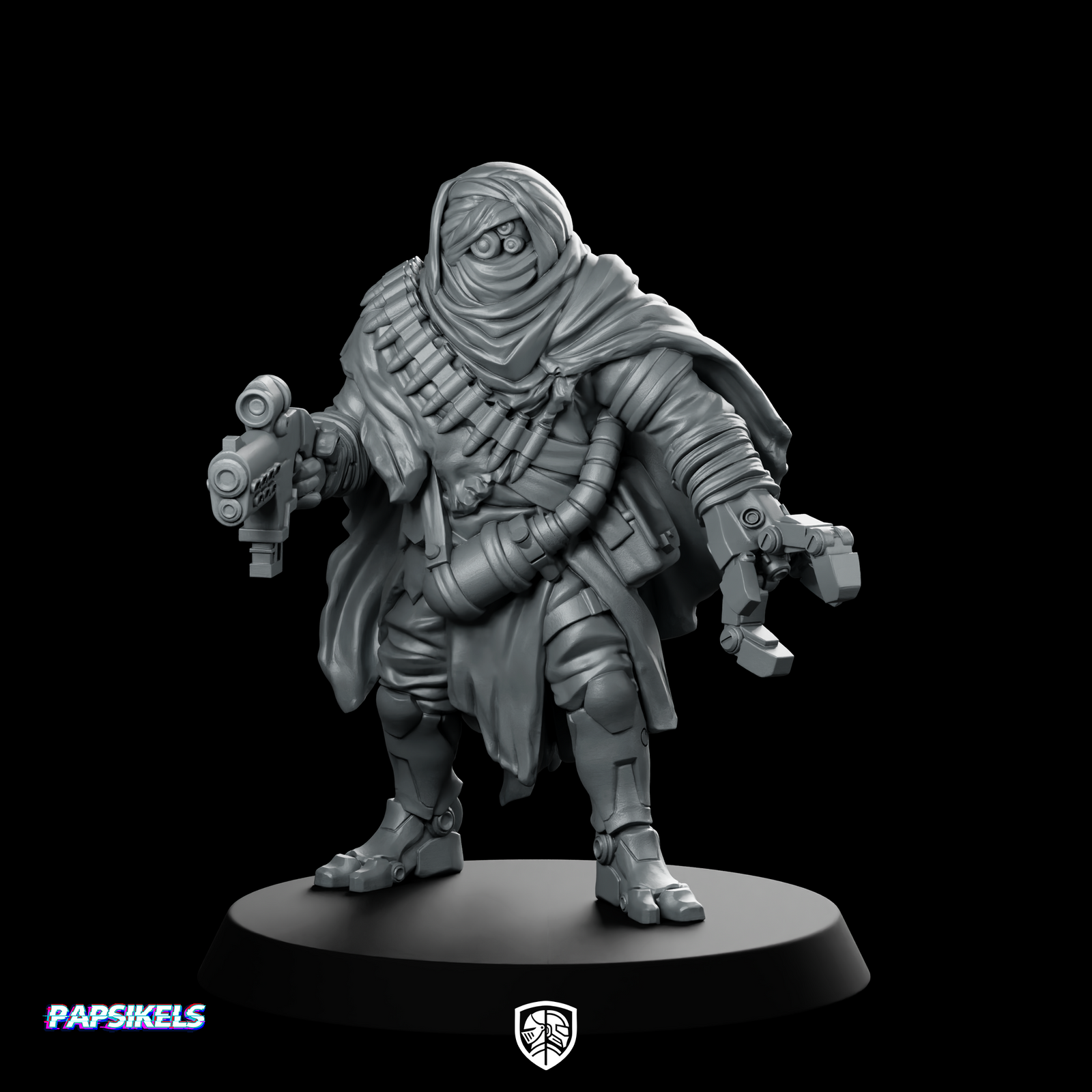 Outcast Ashwaste Ravager Miniature Cloaked Sci-Fi Raider