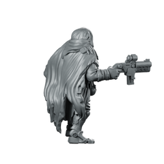 Outcast Ashwaste Ravager Miniature Cloaked Sci-Fi Raider Miniature 360 Spin 04