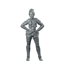 Outerland Mercenary Pampam Flores Smuggler Operative Miniature 360 Spin 01
