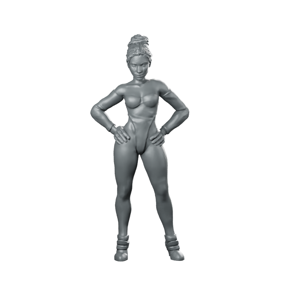Outerland Sexy Pampam Flores A Female Pinup Miniature 360 Spin 01