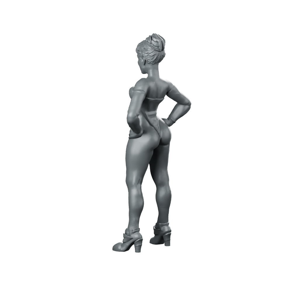 Outerland Sexy Pampam Flores A Female Pinup Miniature 360 Spin 06