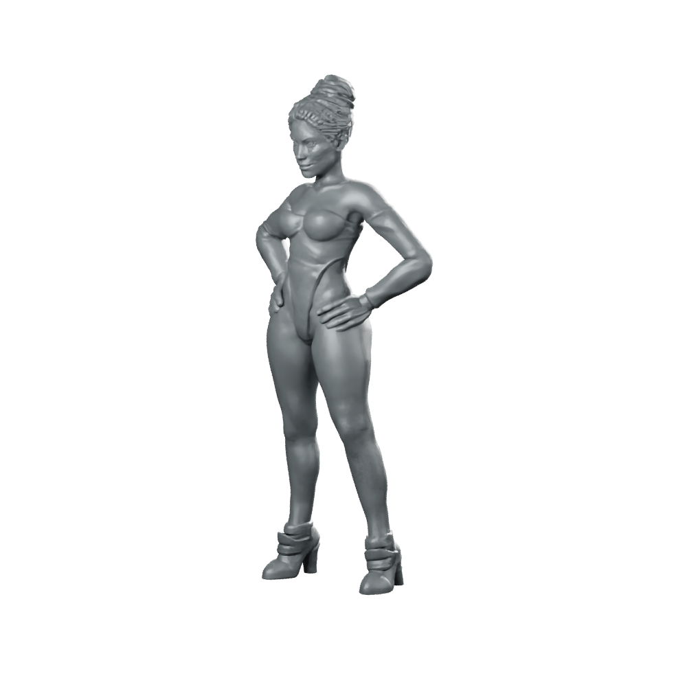 Outerland Sexy Pampam Flores A Female Pinup Miniature 360 Spin 08