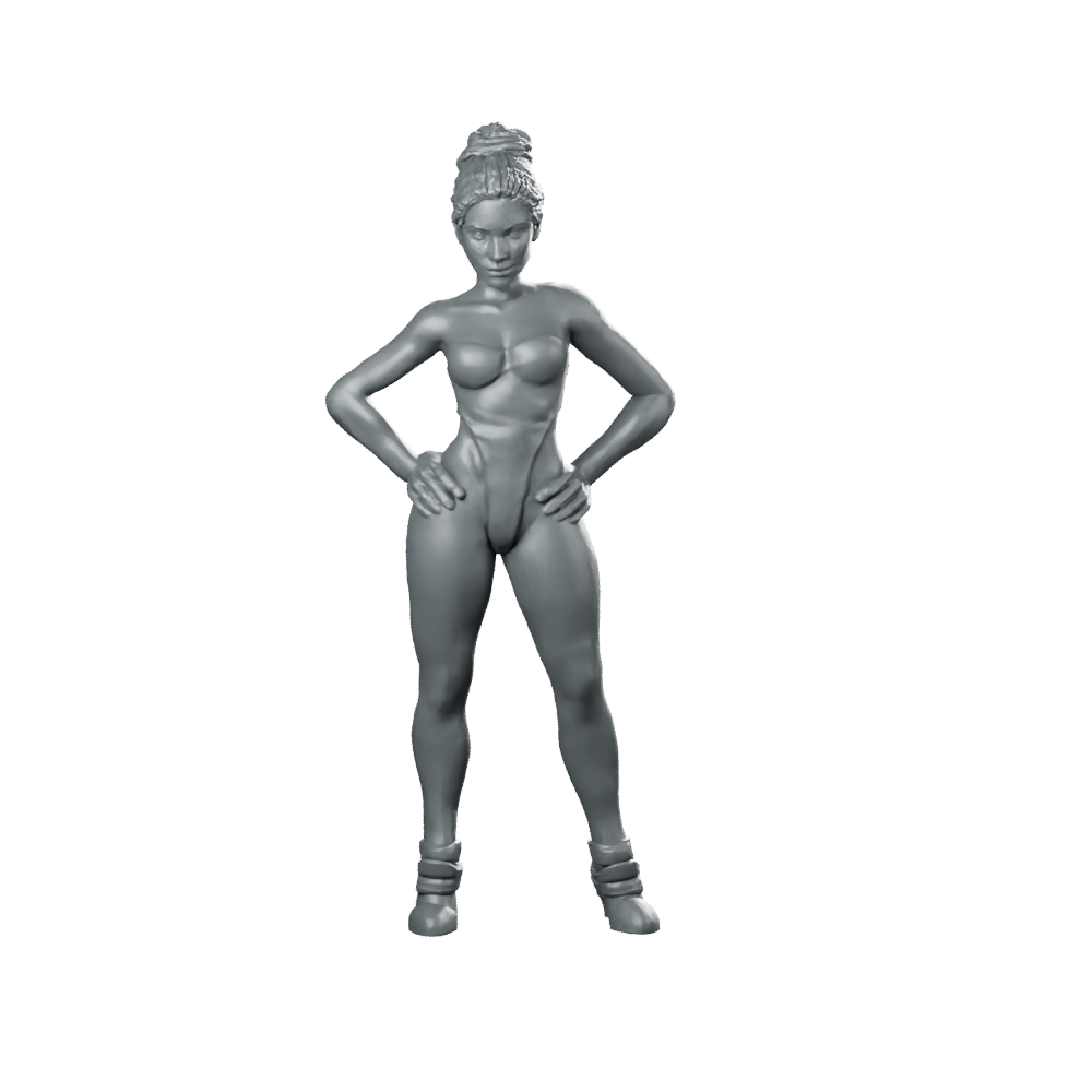 Outerland Sexy Pampam Flores A Female Pinup Miniature 360 Spin 01