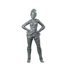 Outerland Solo Pampam Flores Operative Female - Papsikels Miniatures - We Print Miniatures