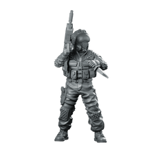 Owlf Operative Fire Team Member 1 Miniature Tactical - Papsikels Miniatures - We Print Miniatures