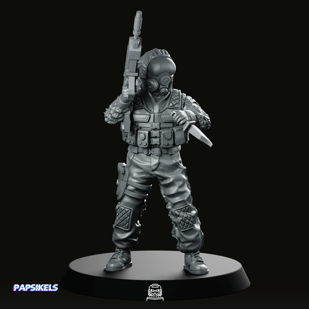 Owlf Operative Fire Team Member 1 Miniature - Papsikels Miniatures - We Print Miniatures