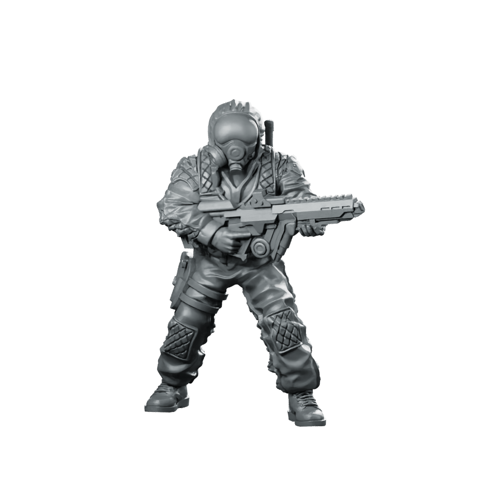 Owlf Operative Fire Team Member 2 Miniature Tactical - Papsikels Miniatures - We Print Miniatures
