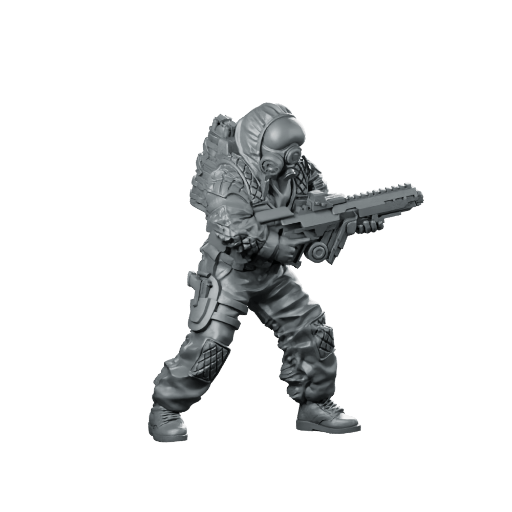 Owlf Operative Fire Team Member 2 Miniature Tactical - Papsikels Miniatures - We Print Miniatures