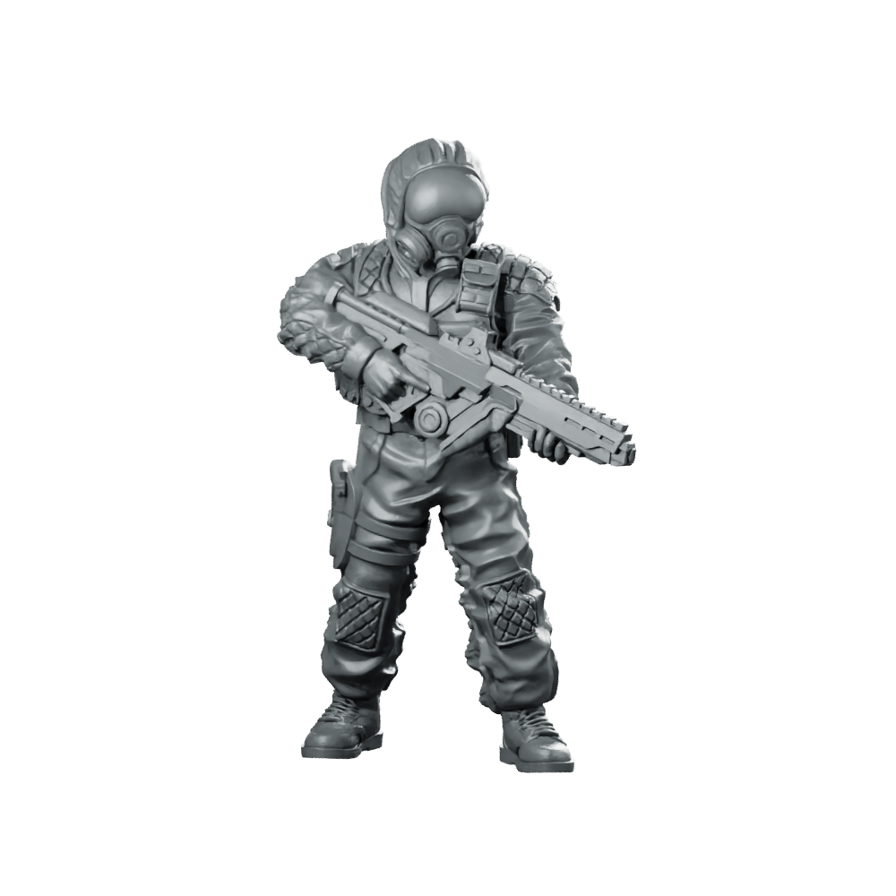Owlf Operative Fire Team Member 3 Miniature Tactical - Papsikels Miniatures - We Print Miniatures