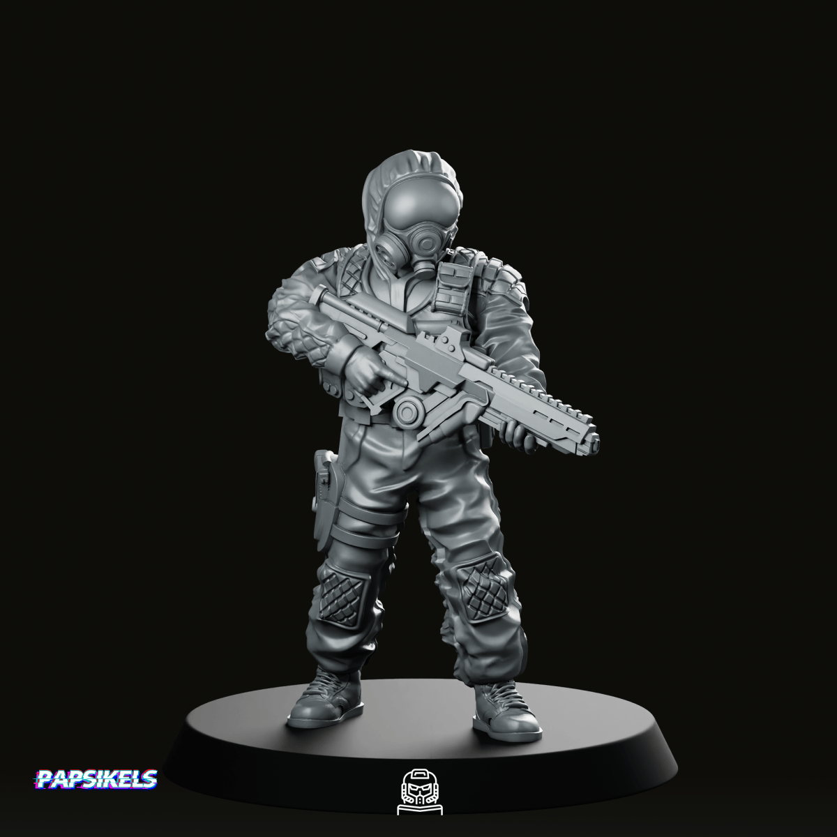 Owlf Operative Fire Team Member 3 Miniature - Papsikels Miniatures - We Print Miniatures
